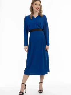 Faina Röcke*Damen Midirock royal uni