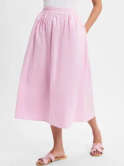 Marie Lund Röcke*Damen Midirock rosa uni