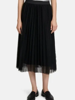 Betty & Co Röcke*Damen Midirock schwarz uni