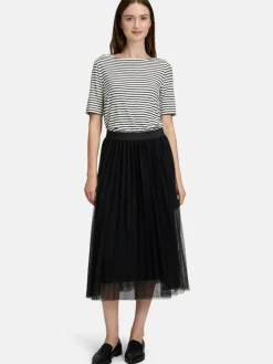 Betty & Co Röcke*Damen Midirock schwarz uni