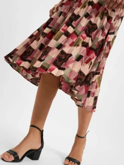 Franco Callegari Röcke*Damen Midirock altrosa gemustert