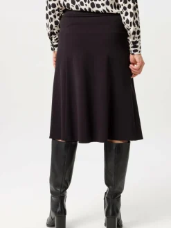 Frank Walder Röcke*Damen Midirock schwarz uni