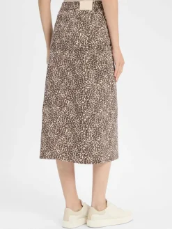 comma casual identity Röcke*Damen Midirock schoko sand gemustert