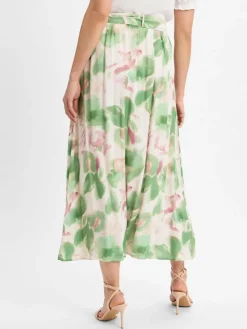 More & More Röcke*Damen Midirock gras altrosa gemustert