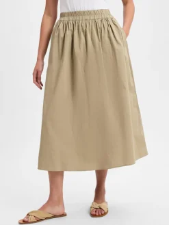 Marie Lund Röcke*Damen Midirock melange uni