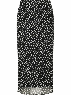 Cartoon Röcke*Damen Midirock mehrfarbig gepunktet