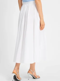 Gant Röcke*Damen Midirock weiß uni