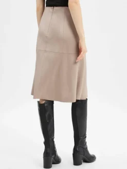 s.Oliver BLACK LABEL Röcke*Damen Midirock taupe uni