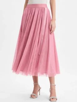 V by Vera Mont Röcke*Damen Midirock altrosa uni