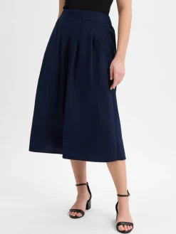 More & More Röcke*Damen Midirock marine uni