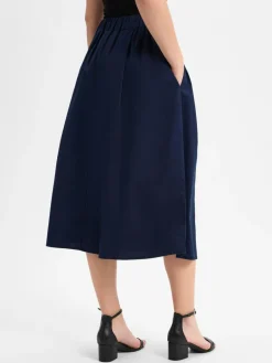 More & More Röcke*Damen Midirock marine uni