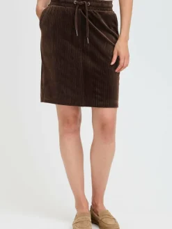 OXMO Röcke*Damen Midirock - OXEBBA braun uni