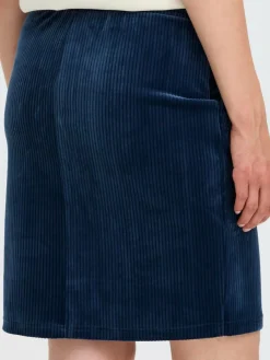 OXMO Röcke*Damen Midirock - OXEBBA blau uni