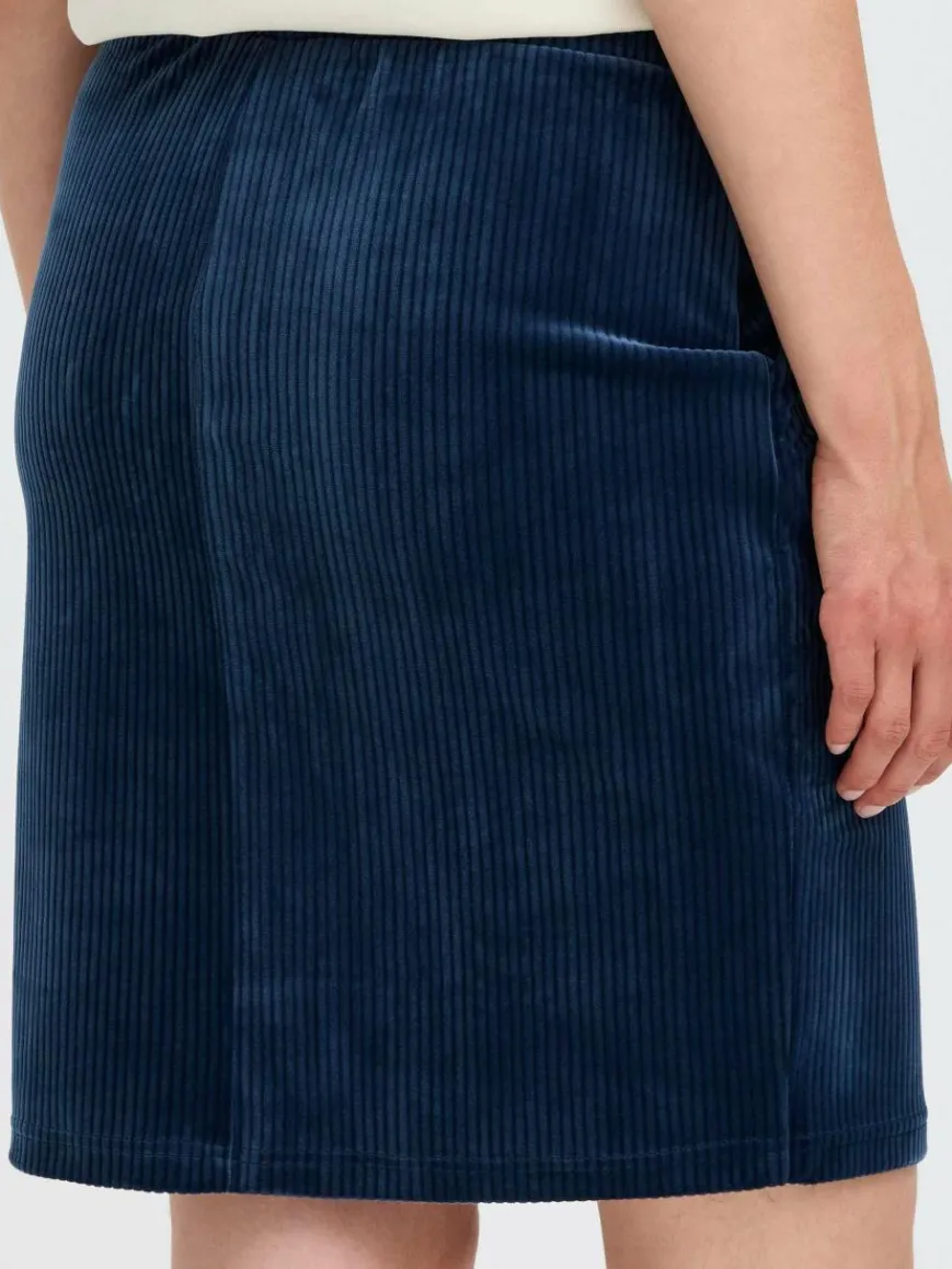 OXMO Röcke*Damen Midirock - OXEBBA blau uni