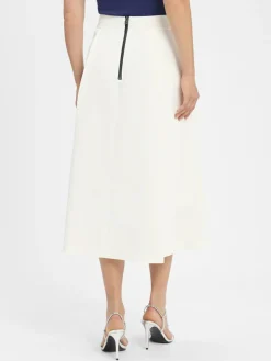 HUGO Röcke*Damen Midirock - Romila ecru strukturiert