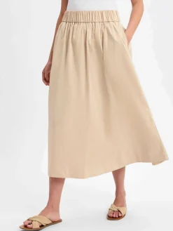 Neo Noir Röcke*Damen Midirock - Yara sand uni