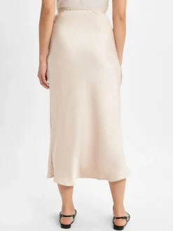 Neo Noir Röcke*Damen Midirocke - Vicky beige uni