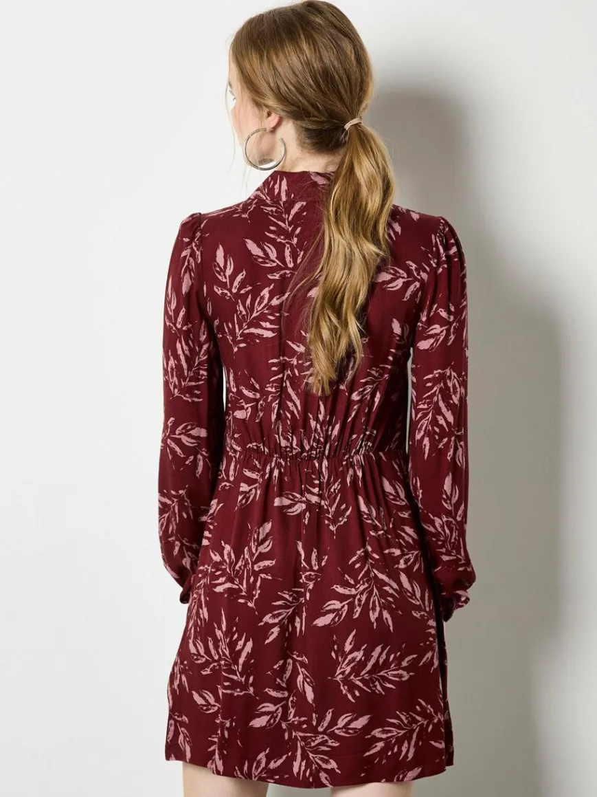 Apricot Kleider*Damen Minikleid rosenholz gemustert