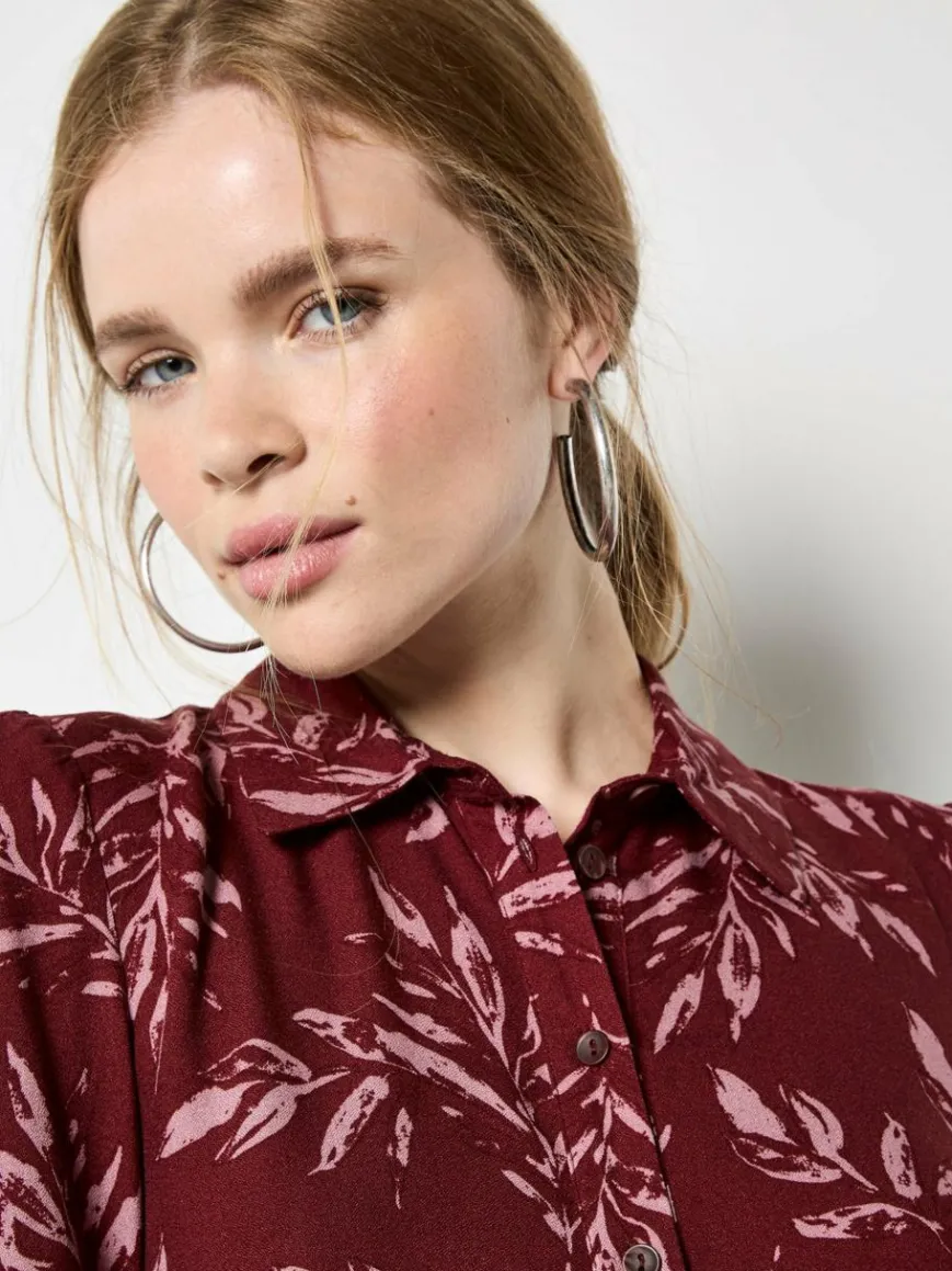 Apricot Kleider*Damen Minikleid rosenholz gemustert