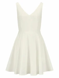 Nicowa Kleider*Damen Minikleid - OWILETTA weiß uni