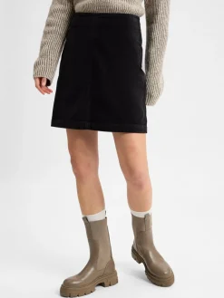 Marc O'Polo Röcke*Damen Minirock schwarz uni