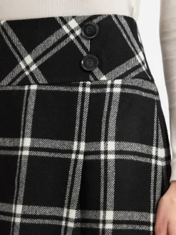 Franco Callegari Röcke*Damen Minirock schwarz weiß kariert