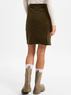 Marie Lund Röcke*Damen Minirock oliv uni