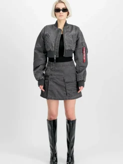 Alpha Industries Röcke*Damen Minirock grau uni