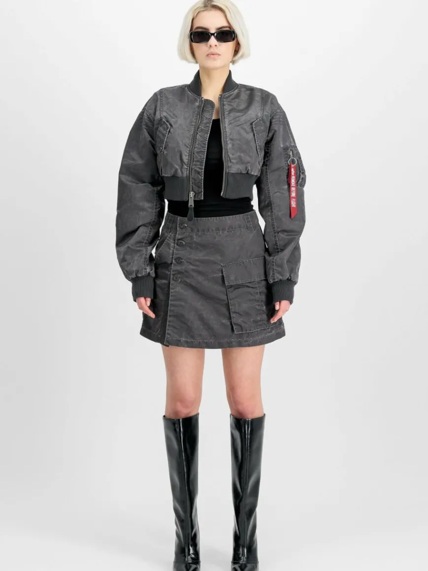 Alpha Industries Röcke*Damen Minirock grau uni