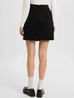 Marie Lund Röcke*Damen Minirock schwarz uni