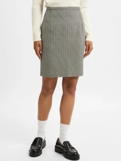 Franco Callegari Röcke*Damen Minirock schwarz weiß gemustert