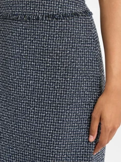 s.Oliver BLACK LABEL Röcke*Damen Minirock marine weiß gemustert