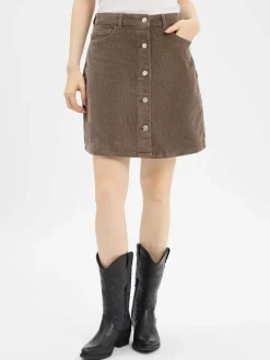 Noisy May Röcke*Damen Minirock - NMRonnie taupe strukturiert