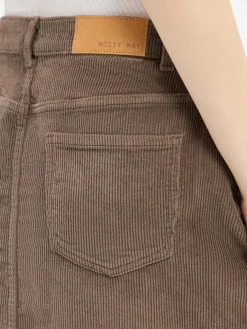 Noisy May Röcke*Damen Minirock - NMRonnie taupe strukturiert