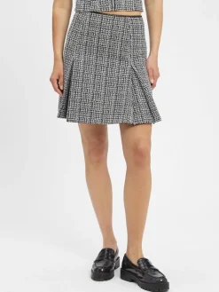 HUGO Röcke*Damen Minirock - Ratira marine weiß kariert