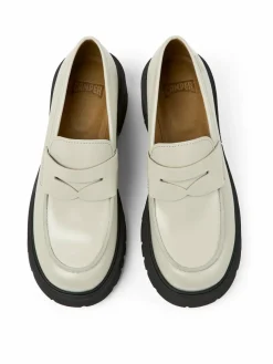 Camper Slipper*Damen Mokassins - Milah grau uni