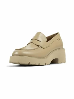 Camper Slipper*Damen Mokassins - Milah beige uni