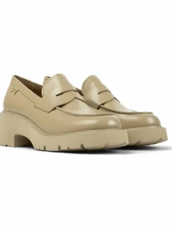 Camper Slipper*Damen Mokassins - Milah beige uni