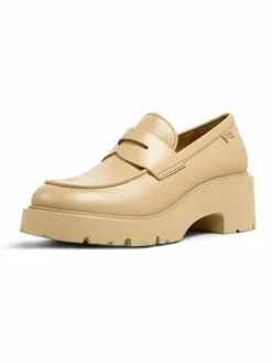 Camper Slipper*Damen Mokassins - Milah beige uni