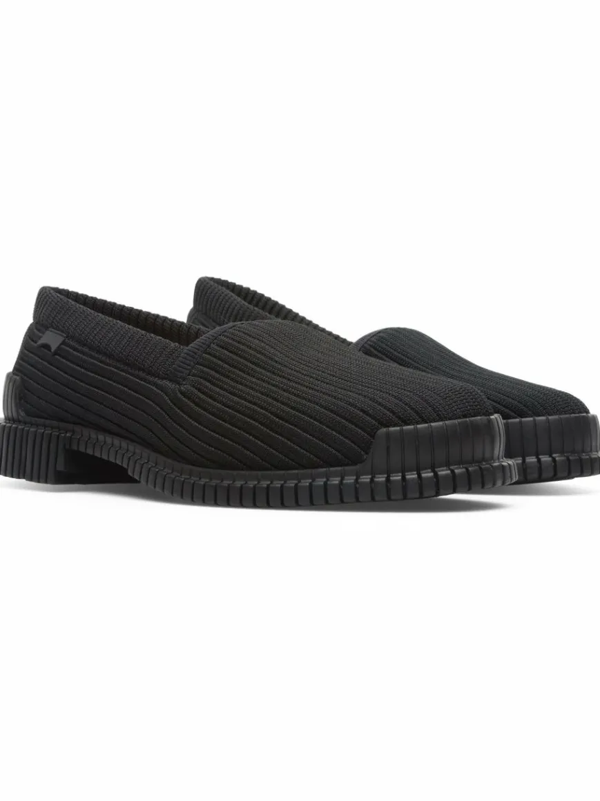 Camper Slipper*Damen Mokassins - Pix schwarz uni