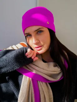 Fraas Mützen & Hüte*Damen Mütze lila uni