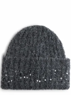 Marie Lund Mützen & Hüte*Damen Mütze grau uni