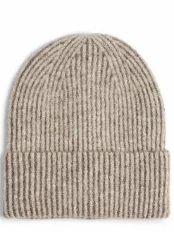 mbyM Mützen & Hüte*Damen Mütze - Hevelyn taupe gestreift