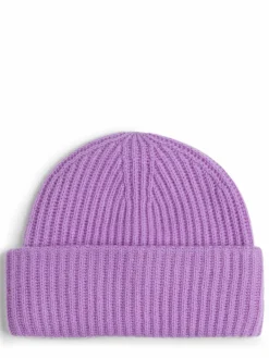 Marie Lund Mützen & Hüte*Damen Mütze aus Kaschmir flieder uni
