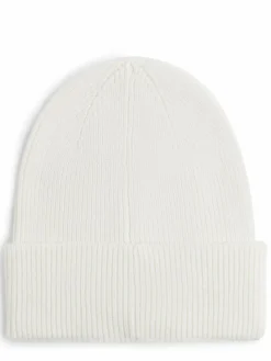 Calvin Klein Mützen & Hüte*Damen Mütze mit Cashmere-Anteil weiß uni