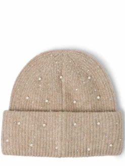 Vila Mützen & Hüte*Damen Mütze mit Wollanteil - VISummer beige meliert