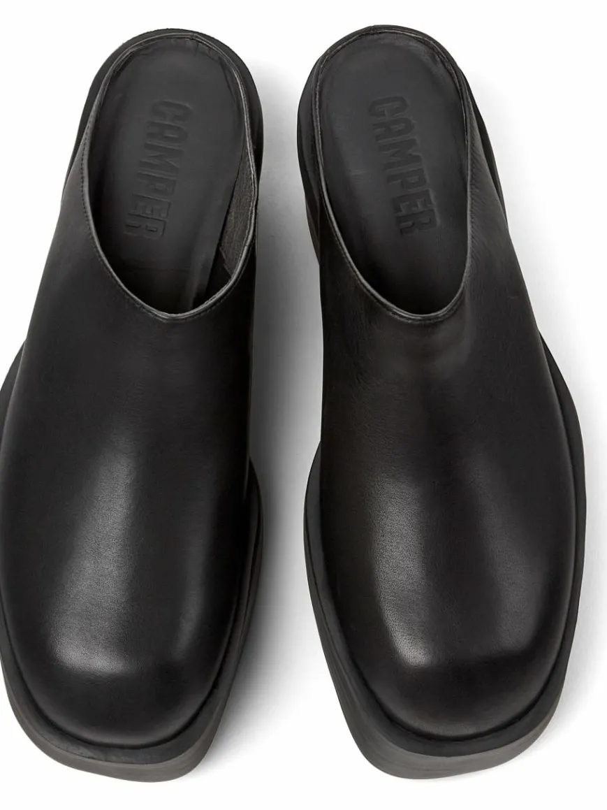 Camper Slipper*Damen Mules - Billie schwarz uni
