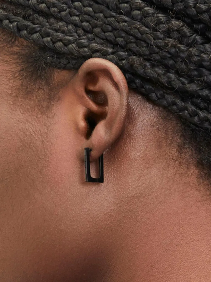 Liebeskind Berlin Schmuck*Damen Ohrringe schwarz uni