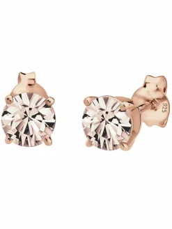 Elli Schmuck*Damen Ohrringe rosa uni