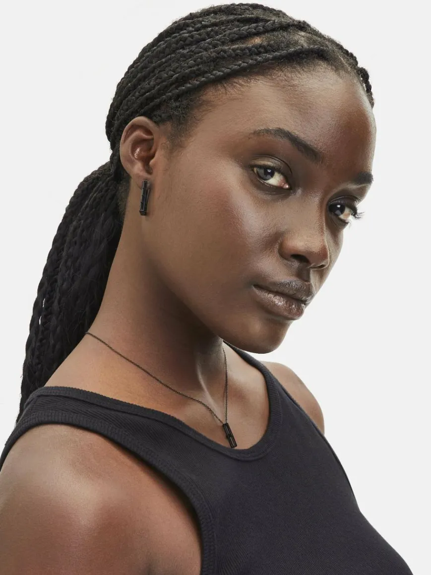 Liebeskind Berlin Schmuck*Damen Ohrringe schwarz uni